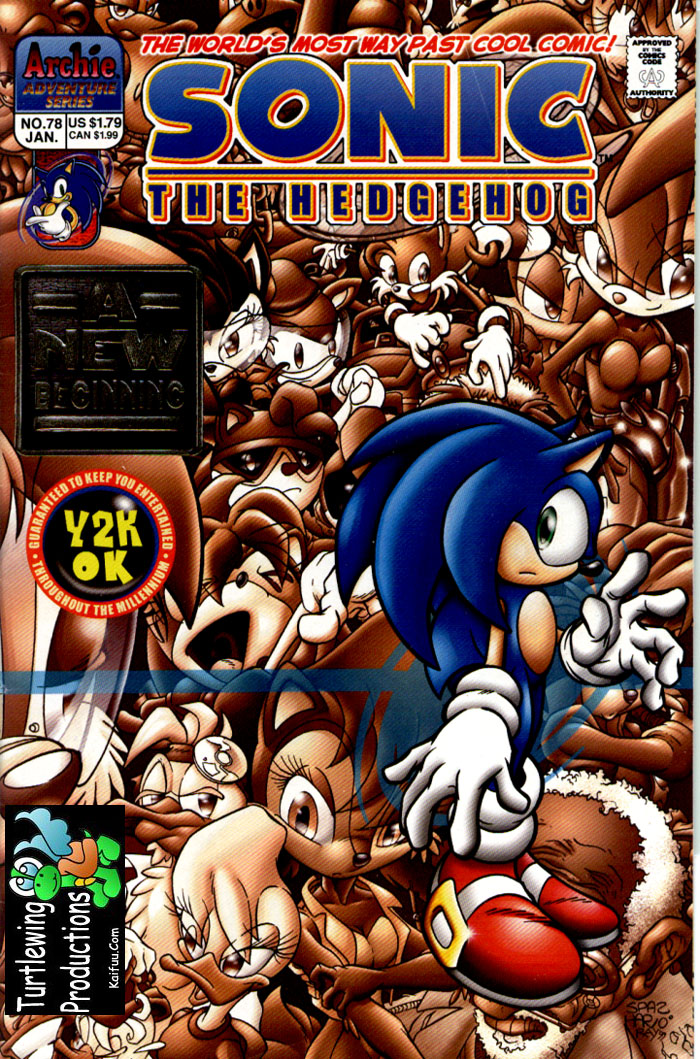Sonic - Archie Adventure Series January 2000 Comic cover page